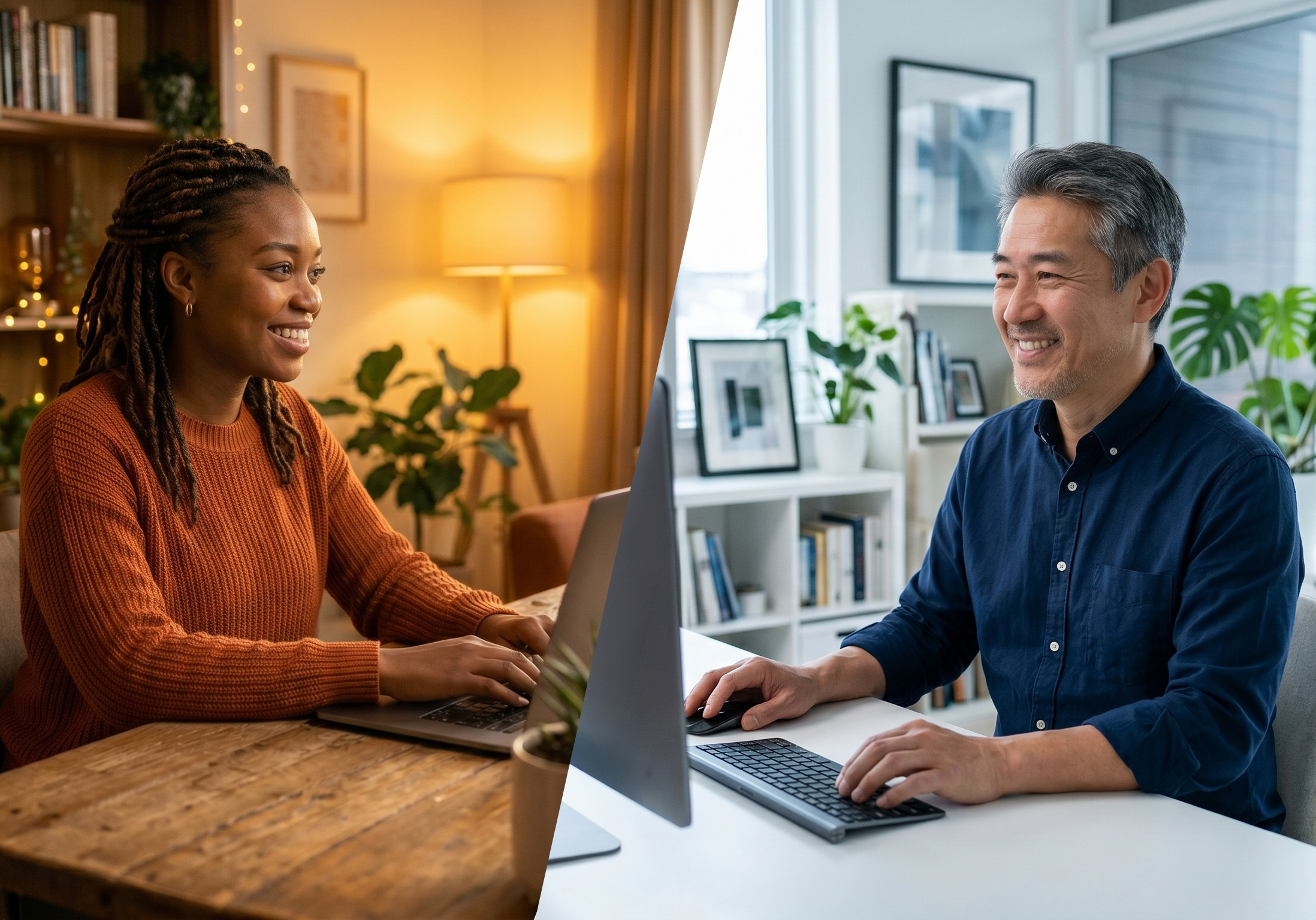 Two professionals collaborating on dispute resolution